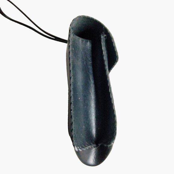 Black Leather Pouch Vintage Camera  Case Wrist Strap Phone Storage - Picture 2 of 8